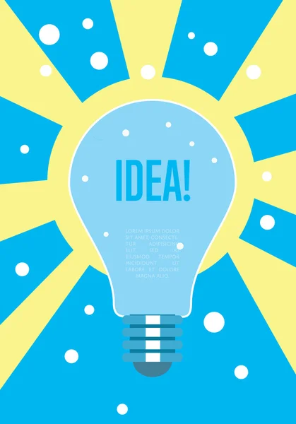 Light bulb idea concept. Creative thinking. — Stock Vector