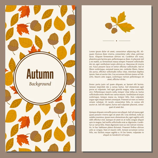 Herbst Hintergrund Vektor Illustration — Stockvektor