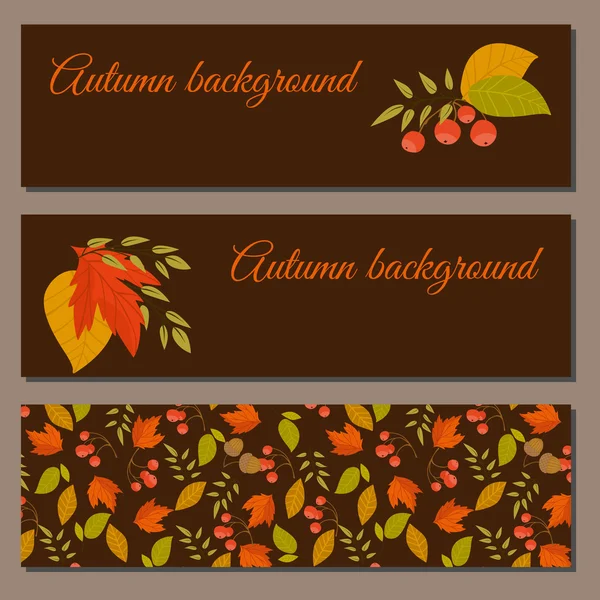 Herfst achtergrond vector illustratie — Stockvector