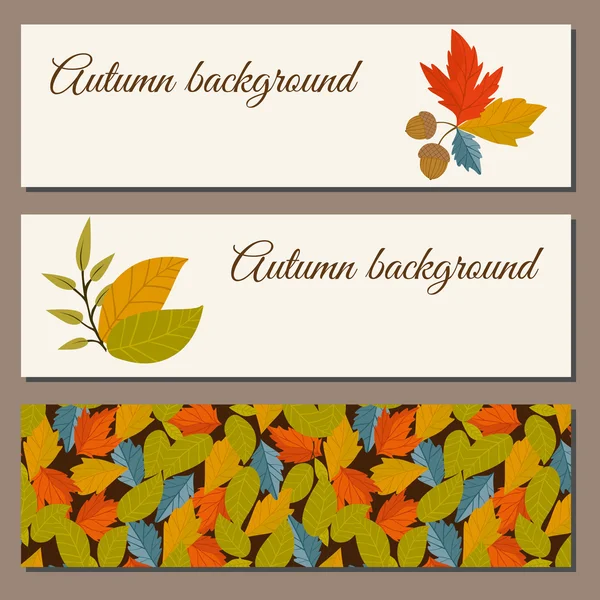 Autumn background vector illustration — Stock Vector