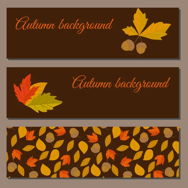 Herfst achtergrond vector illustratie — Stockvector