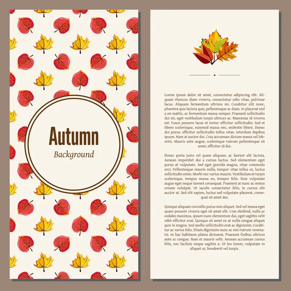 Illustration vectorielle de fond automne — Image vectorielle