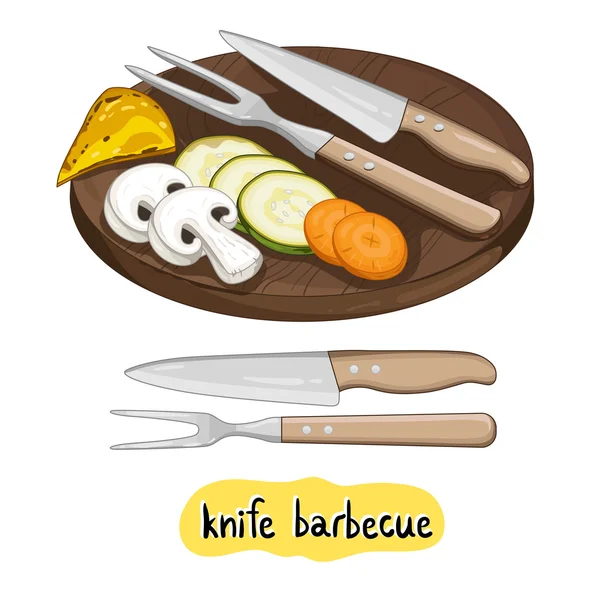 Délicieux légumes grillés assortis — Image vectorielle