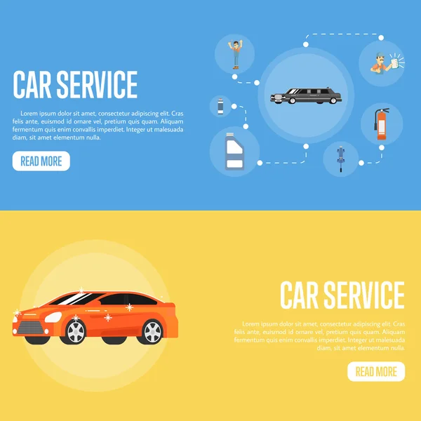 Auto-Service-Illustration — Stockvektor