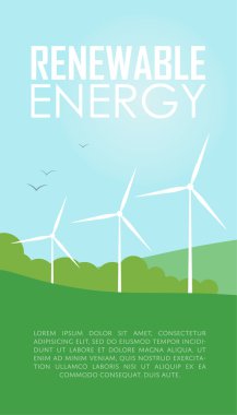 Yenilenebilir enerji. Rüzgar jeneratör türbinleri