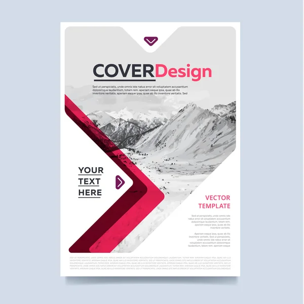 Brochure lay-out ontwerp vectorillustratie. — Stockvector