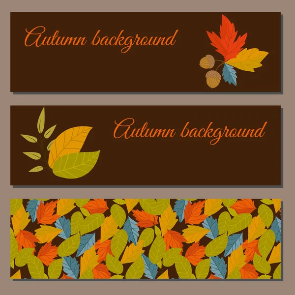 Herfst achtergrond vector illustratie — Stockvector