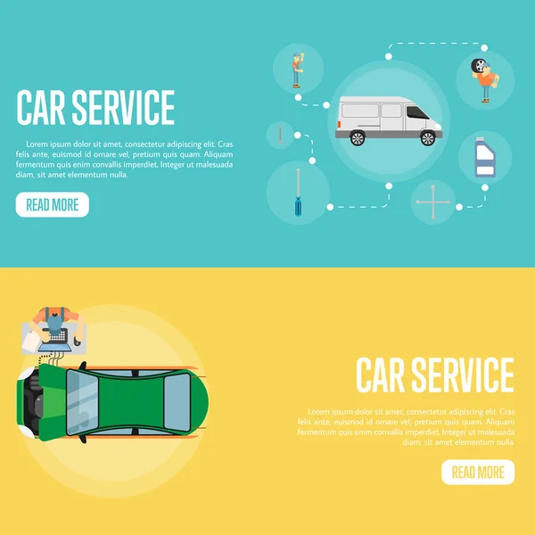 Auto service illustratie — Stockvector