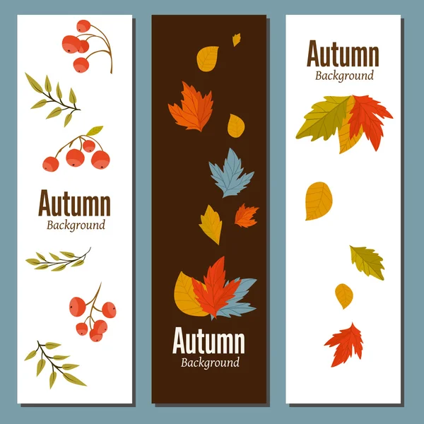 Herbst Hintergrund Vektor Illustration — Stockvektor