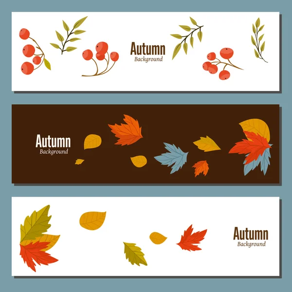 Autumn background vector illustration — Stock Vector