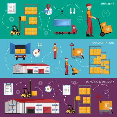 Ambarı işlemek infographics dört afiş.