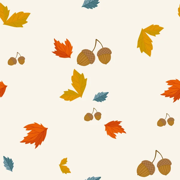 Autumn vector seamless pattern. — Stock Vector