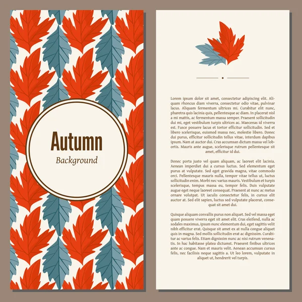 Herfst achtergrond vector illustratie — Stockvector