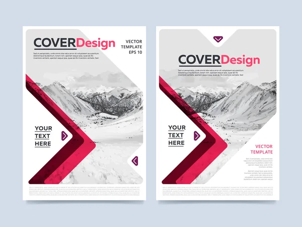 Cover ontwerp voor jaarverslag of brochure — Stockvector