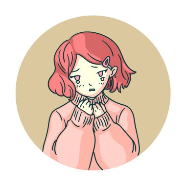 Ağlayan, hayal kırıklığına uğramış, beyaz tenli, karman çorman bir kız.