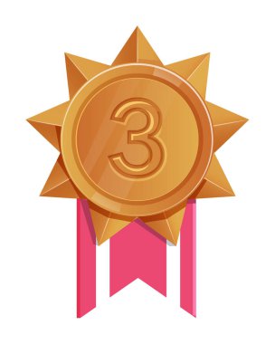 Beyazlar kategorisinde üçüncülük için bronz madalyon ödülü