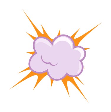 Bomba patlaması, duman bulutu kabarcığı ve alev alev yanan bir salgın.