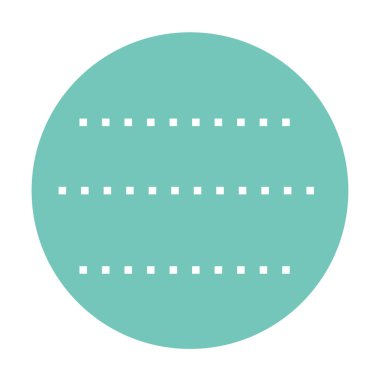 Yuvarlak boş nota kağıdı beyaz üzerinde izole