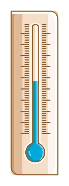 Kamerthermometer Voor Temperatuurmeting Geïsoleerd Wit — Stockvector