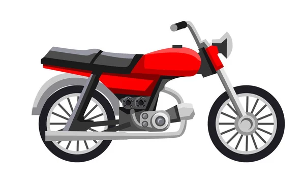 Vector Motocicleta Roadster Isolado Fundo Branco — Vetor de Stock
