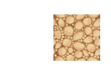 Taş duvar oyunu dokusu beyaz arkaplanda izole edildi