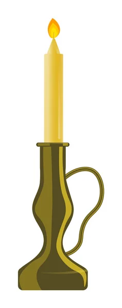 Candelabro con asa aislada sobre fondo blanco — Vector de stock