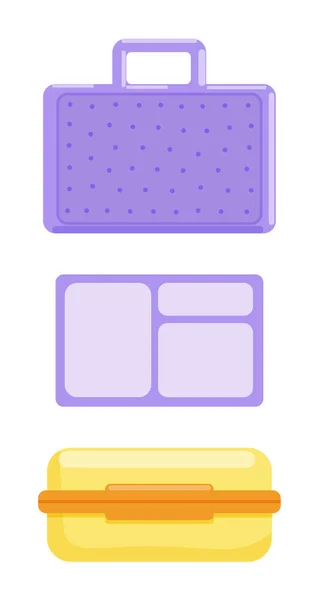 Lunch box design isolato su sfondo bianco — Vettoriale Stock