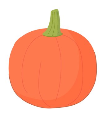 Beyaz renkte turuncu balkabağı sonbahar sembolü