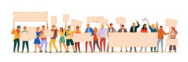 Protestocular beyaz pankartla kalabalıklaşıyor