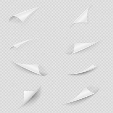 Parlak beyaz sayfa katlanmış kenarlıklar ayarlandı