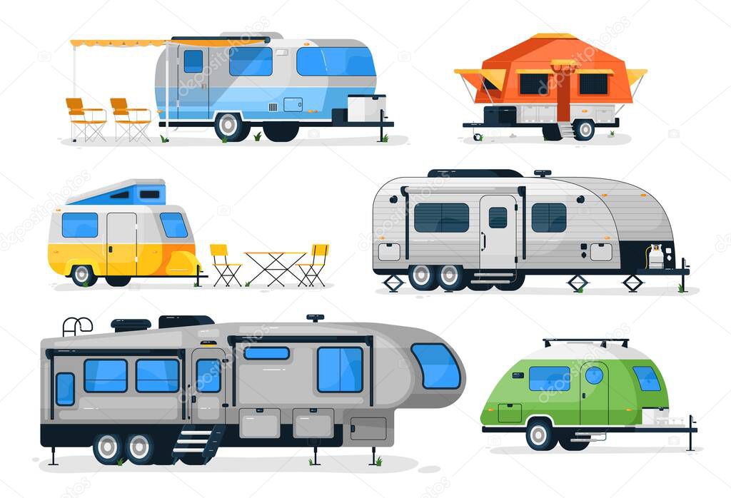 Motorhome, camper caravan and house truck