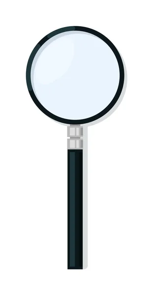 白色背景下隔离的放大镜 — 图库矢量图片
