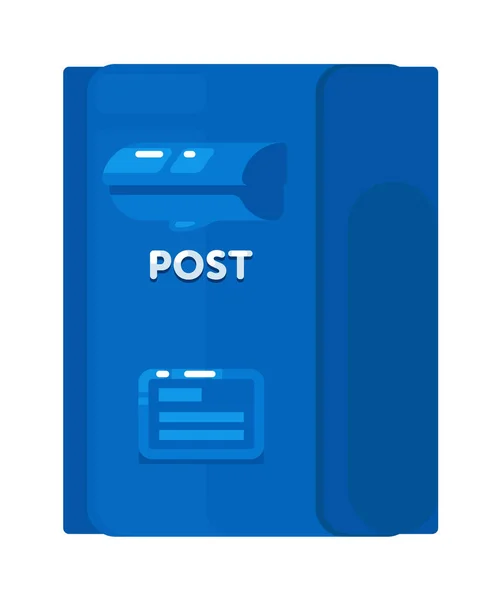 Akasztófa postaláda fehér alapon izolált levél küldéséhez — Stock Vector