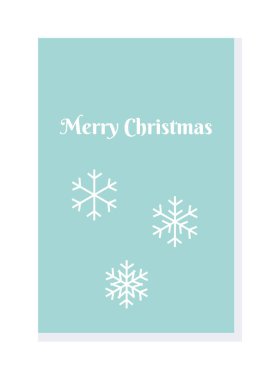 Kar tanesi süslemeli mutlu noel tebrik kartları.