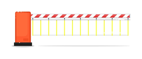 Porte barrière fermée isolée sur fond blanc — Image vectorielle