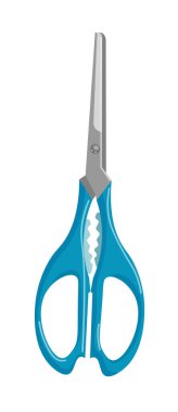 Mutfak makası beyaz arkaplanda izole