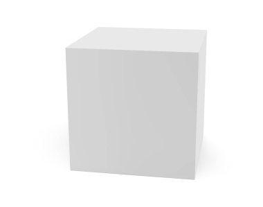 Beyaz arkaplanda izole edilmiş altıgen kare figür