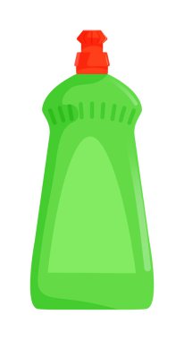 Bulaşık deterjanı şişesi beyaza izole edilmiş.