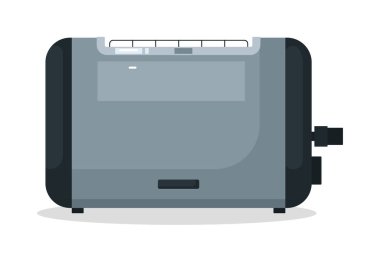 Ev mutfağı tost makinesi beyaz arkaplanda izole