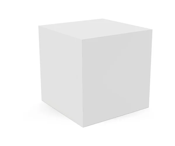 Cubo vectorial 3D aislado sobre fondo blanco — Vector de stock