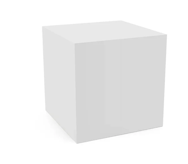 Cubo di geometria isolato su sfondo bianco — Vettoriale Stock