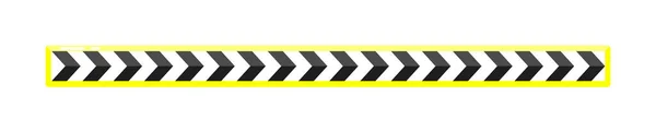Señal de desvío de barrera vial con flecha aislada en blanco — Vector de stock