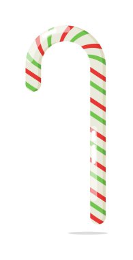 Şeker kamışı Noel tatili tatlı yiyecekler izole