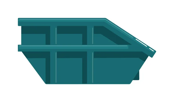 Grande contenitore per rifiuti di cassonetti o cassonetti metallici — Vettoriale Stock