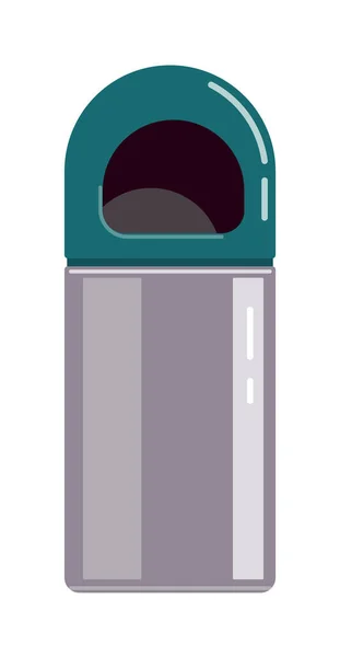 Уличный мусорный бак или контейнер для мусора — стоковый вектор