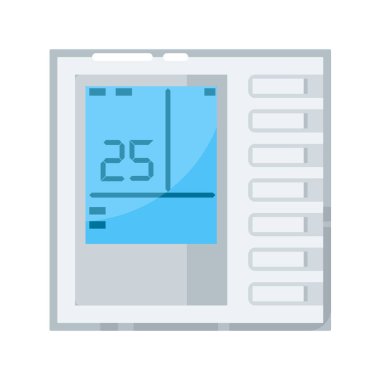 Klima uzaktan kumandası beyazda izole edildi