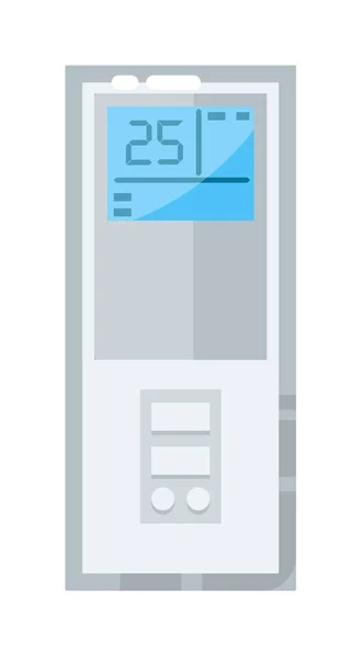 Panel de control de aire acondicionado aislado en blanco — Archivo Imágenes Vectoriales