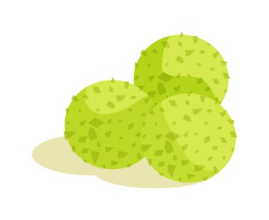 Kiraz tozu tozu eklenmiş tatlı bir top.