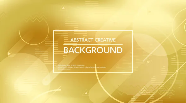 Abstract golden banner design — Stock Vector