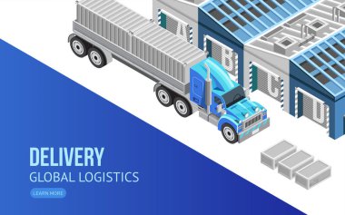 Teslimat ve küresel lojistik hakkında web sayfası